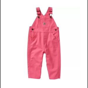 Carhartt Kids Bright Pink Overalls 9 Months